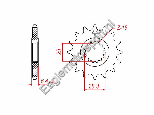 Voor tandwiel 13 Tands (450/700 Raptor)